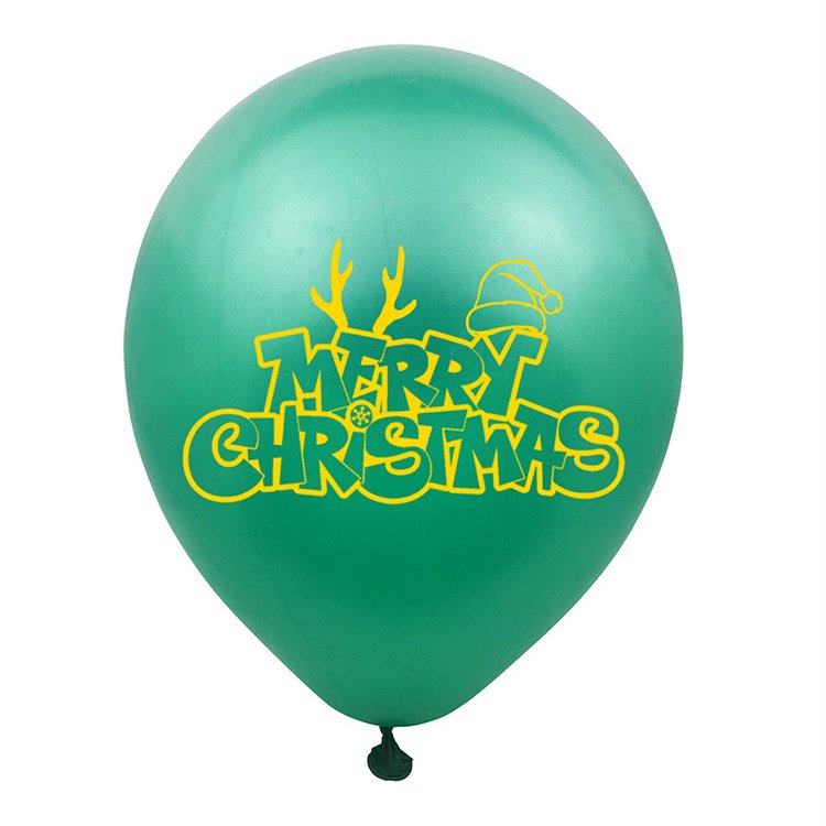 "Merry Christmas" Balloons 12 inch Round Helium Latex Balloons Printed Xmas Party Supplies Decorations