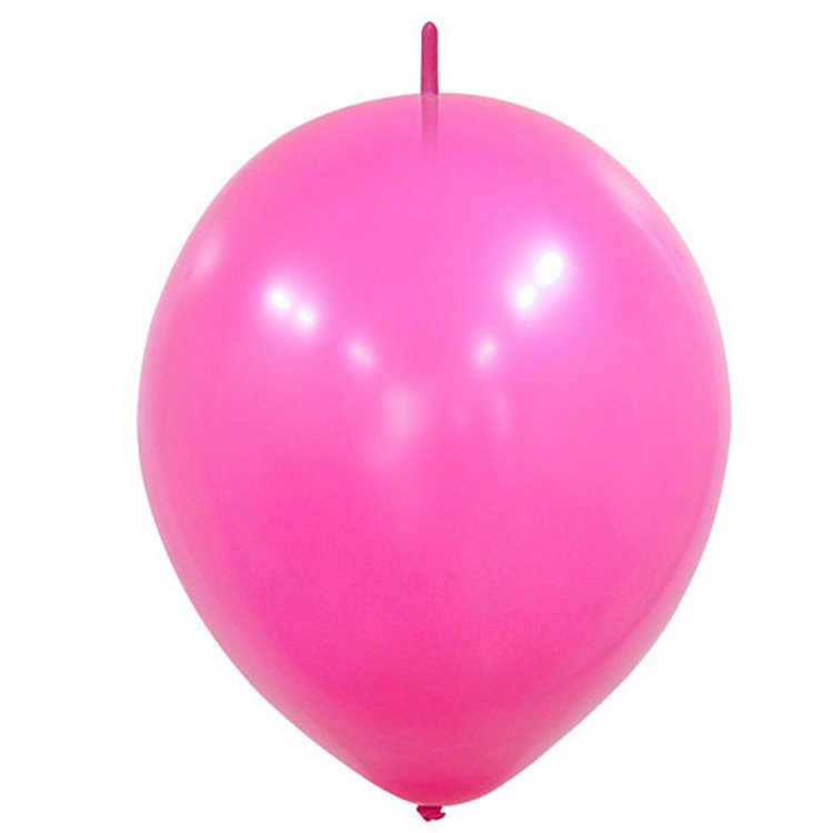 Fuchsia Link-O-Loon Balloons 12inch 3.5g Quick Link Round Latex Balloons Needle Tail Birthday Wedding Party Supplies