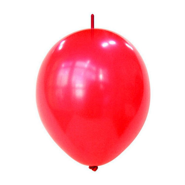 Red Link-O-Loon Balloons 12inch 3.5g Quick Link Round Latex Balloons Needle Tail Birthday Wedding Party Supplies