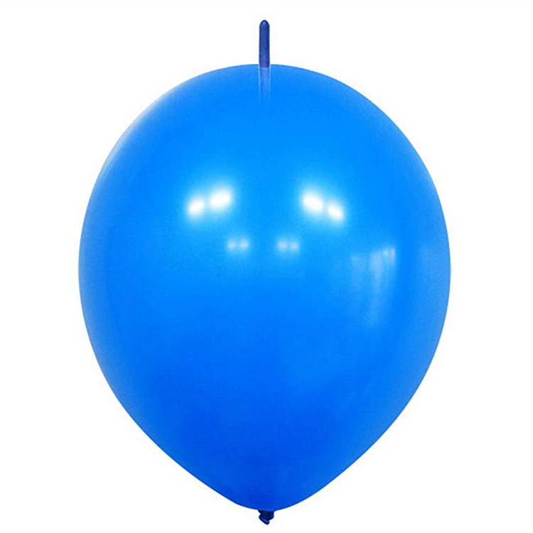 Blue Link-O-Loon Balloons 12inch 3.5g Quick Link Round Latex Balloons Needle Tail Birthday Wedding Party Supplies