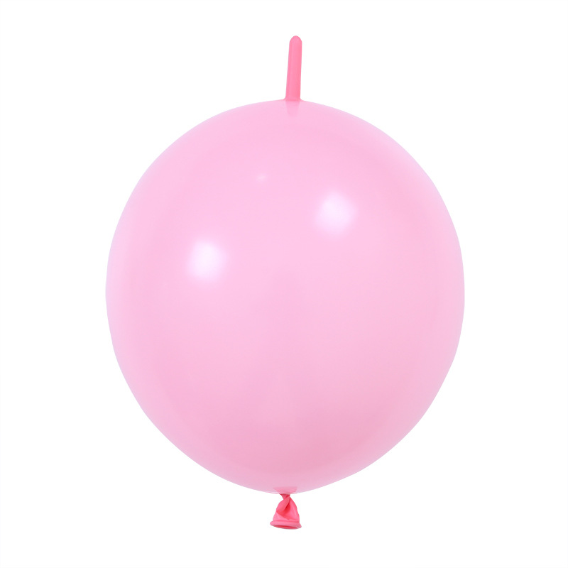 Pink Link-O-Loon Balloons 12inch 3.5g Quick Link Round Latex Balloons Needle Tail Birthday Wedding Party Supplies