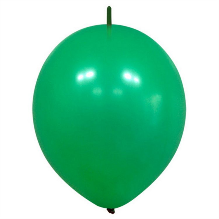 Green Link-O-Loon Balloons 12inch 3.5g Quick Link Round Latex Balloons Needle Tail Birthday Wedding Party Supplies