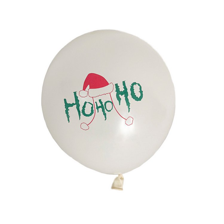"Ho Ho Ho" Christmas Balloons 12 inch Round Helium Latex Balloons Printed Xmas Party Supplies Decorations