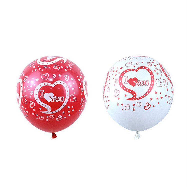 "Te Amo" "I Love You" Latex Balloons Wedding Valentines Balloons 12inch Round Inflated Balloons Party Supplies