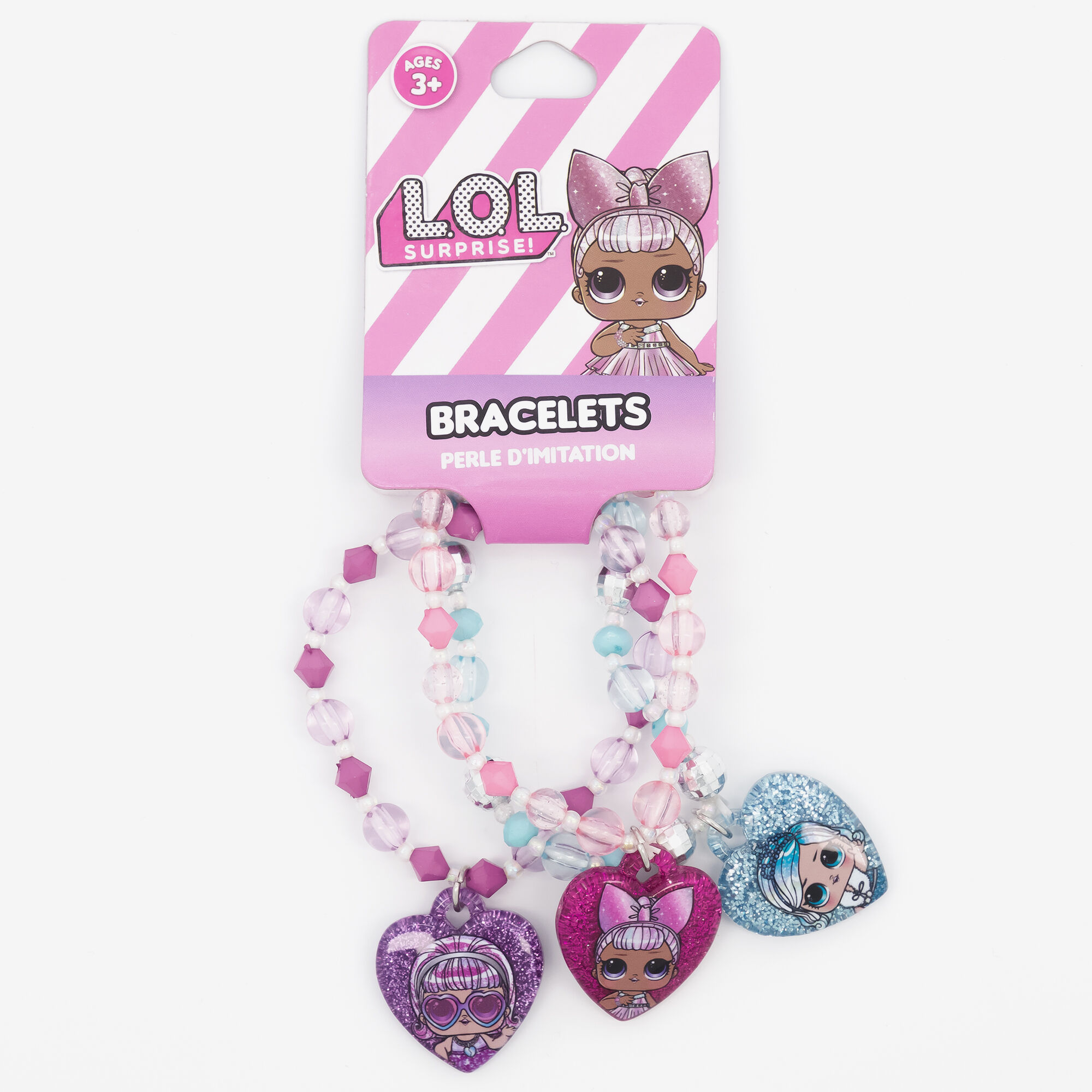 L.O.L. Surprise! Beaded Stretch Bracelets for Girls 3 Pieces