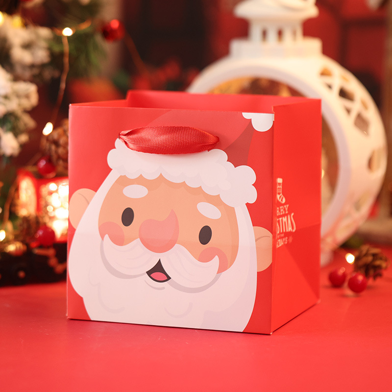 Christmas Gift Box Set Santa Apple Packaging Box + Gift Bag YT8414