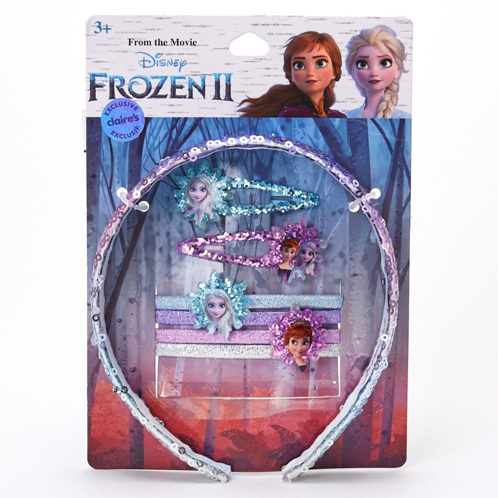 Disney Frozen 2 Girls Hair Accessory Set with Headband, Snap Hair Clips