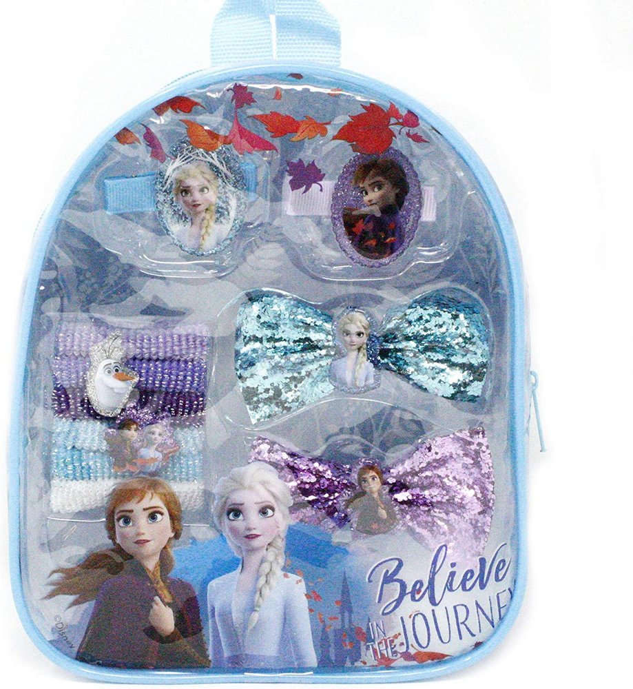 Disney Frozen 2 Girls Hair Accessory Toy Set in Backpack