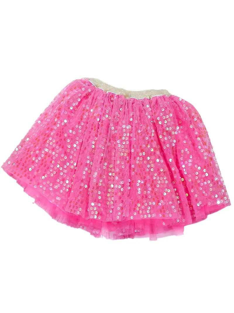Baby Girls Layered Tutu Skirt Sequin Tulle Princess Dance Skirts YT7786