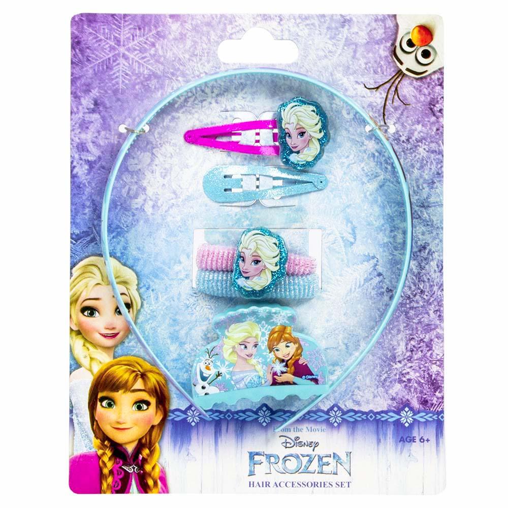 Disney Frozen Hair Accessory Set & Cosmetic Jewelry Set